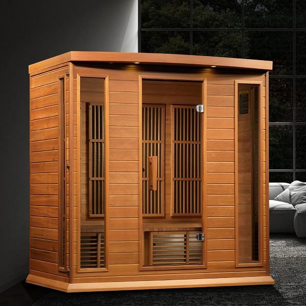 Golden Designs Maxxus 4-Person Low EMF FAR Infrared Sauna Canadian Red Cedar - Image 2