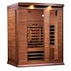 Maxxus 3-Person Full Spectrum Near Zero EMF (Under 2MG) FAR Infrared Sauna (Canadian Red Cedar)