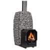 HUUM HIVE Flow LS Wood-Burning Sauna Stove w/ Firebox Extension, 9.8kW