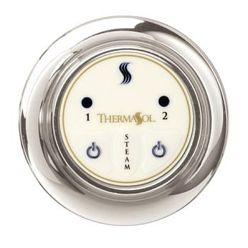 ThermaSol EST Steam Shower Control, Easy Start Series, Contemporary Flushmount