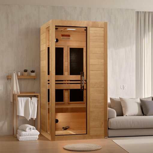 Dynamic Veneto 1-2 Person Low EMF (Between 5-10MG) Far Infrared Sauna (Canadian Hemp)