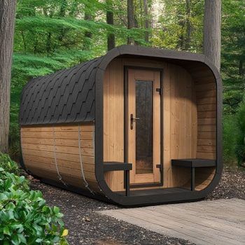 Saunalife Model CL12G 8 Person Outdoor Sauna