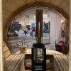 True North Panorama Barrel Outdoor Sauna Interiror