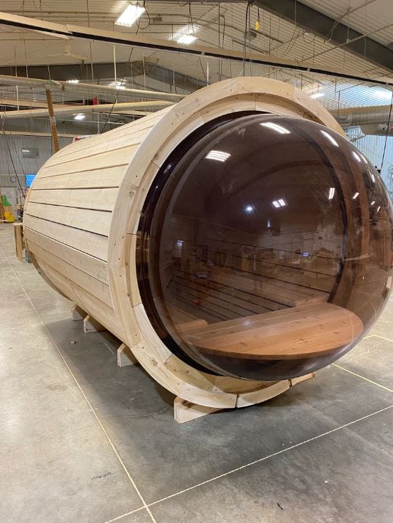 True North Panorama Barrel Outdoor Sauna dome