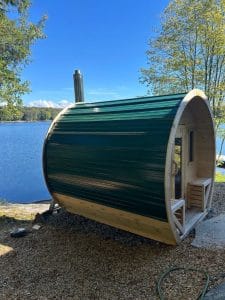 True North Schooner Outdoor sauna with Metal Sheet