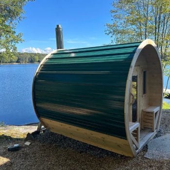 True North Schooner Outdoor sauna with Metal Sheet