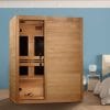 Maxxus S-Line Yoga 3-Person Ultra Low EMF FAR Infrared Sauna (Canadian Hemlock)