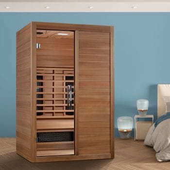 Maxxus S-Line Yoga 2-Person Full Spectrum Near Zero EMF FAR Infrared Sauna (Canadian Hemlock)
